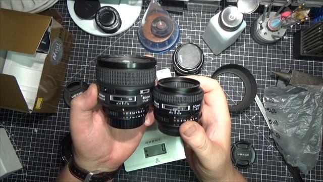 Nikon 85mm F1.4D распаковка