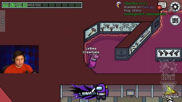 AMONG US НА 15 ЧЕЛОВЕК. НОВАЯ КАРТА. Да будет мясо! #17 смотреть онлайн