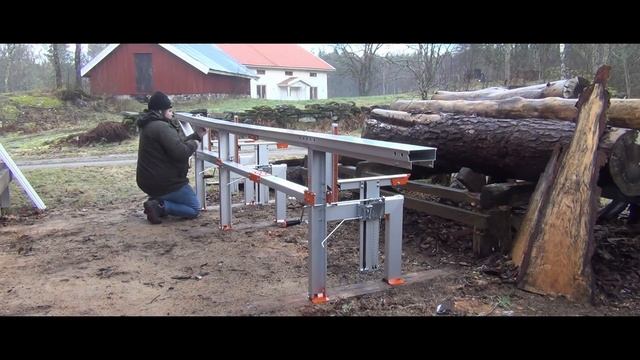 Setup New Logosol F2 Sawmill At The Homestead