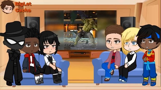 Spider-man Across the Spider Verse react to Avengers  gacha club ??  Full Video
