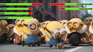 Minions (2015) Final Battle with healthbars