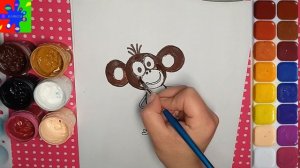 Яна из мультика Зебра в клеточку. Простые рисунки для детей.