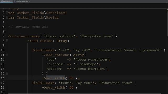 Множественный чекбокс в Carbon Fields 1.6 - произвольные поля в Wordpress смотреть онлайн