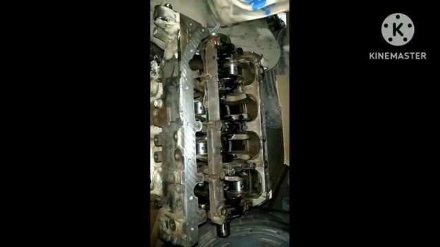 Mitsubishi L300 patrol engine reassembling part 1 (crankshaft,piston rings,piston) смотреть онлайн
