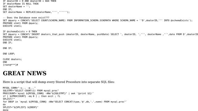 Databases: How to dump a single stored procedure from a database? (4 Solutions!!) смотреть онлайн