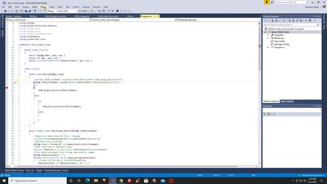 C# JSON To XML To JSON смотреть онлайн