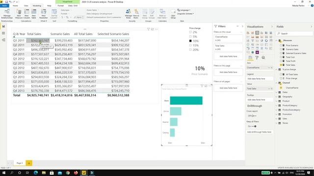 Power BI: scenario analysis (part 2) смотреть онлайн