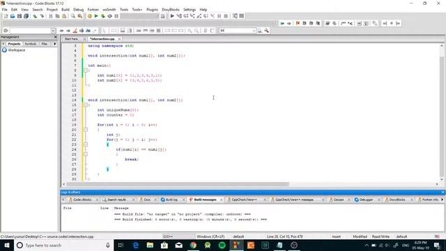 C++ Tutorials- Intersection of two Arrays смотреть онлайн