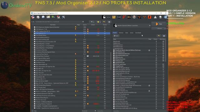 Mod Organizer 2 - FNIS Installation and Configuration Explained for general use & TUCOGUIDE смотреть онлайн