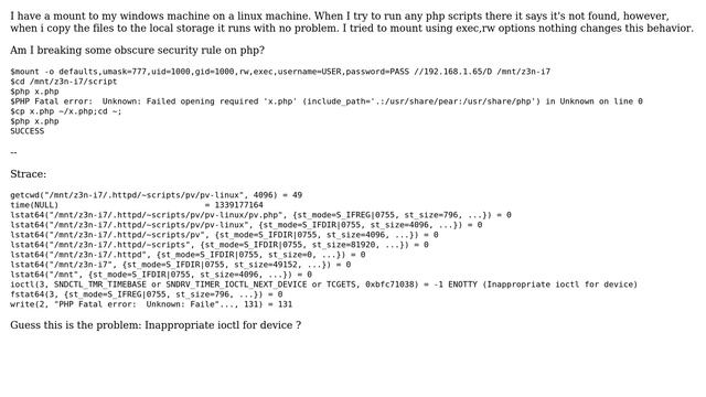 PHP crazy behavior on mount (2 Solutions!!) смотреть онлайн