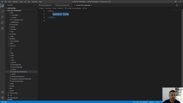Laravel 8 how to create Livewire component - Contact form (PART 1) Livewire componentin Laravel 8 смотреть онлайн