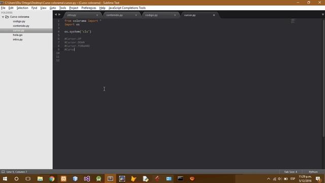 Modulo Colorama para Python [3- Cursor] смотреть онлайн