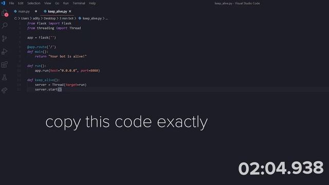 A DISCORD BOT IN 4 MINUTES | A Quick Tutorial смотреть онлайн