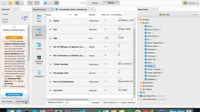 RapidMiner Tutorial Data Handling (Handle Missing Values) смотреть онлайн