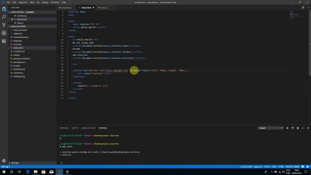 Curso de Electron - WebView смотреть онлайн
