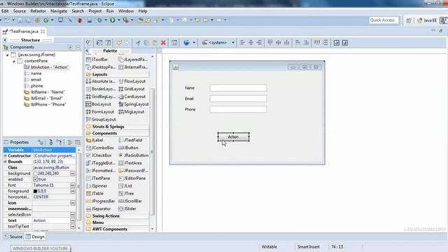 JButton in Windows Builder Java - Intact Abode смотреть онлайн