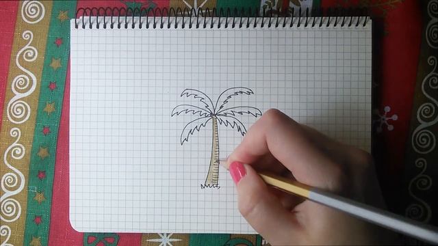 Как нарисовать пальму смотреть онлайн