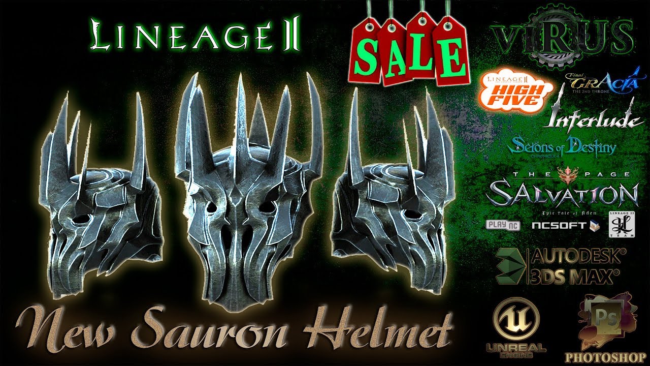 New Helmet SAURON. LINEAGE II. Any Chronicles ◄√i®uS►