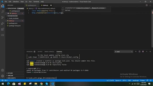 how to use nodemon with NodeJS Server | What is nodemon | nodemon kya h | #nodemoninnode смотреть онлайн