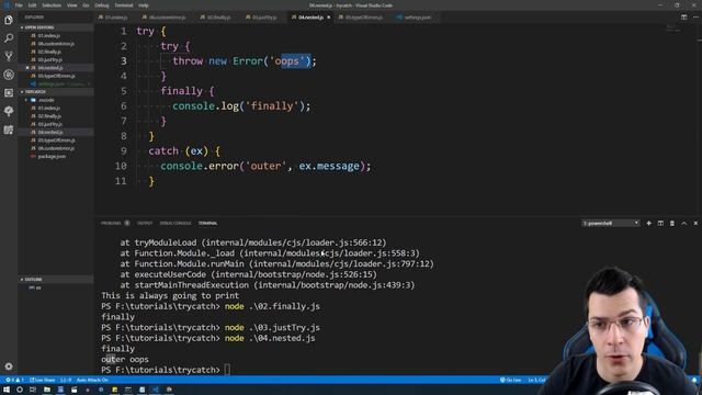 JavaScript Try Catch & Error Handling ES6 Tutorial (2020) смотреть онлайн
