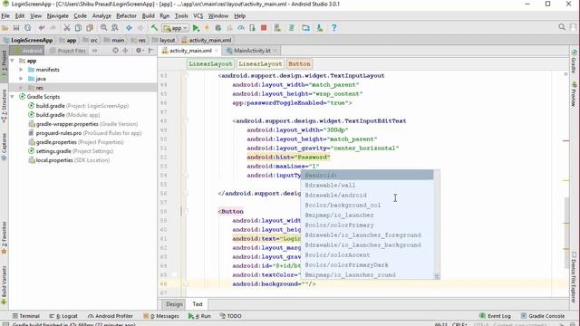 Create a Login Screen Using TextInputLayout | Android Studio 3.0.1 | Kotlin смотреть онлайн