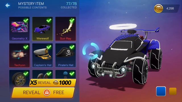 *Concept* Bulk Buying Mystery Items Rocket League Sideswipe
