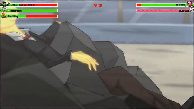 Mettaton NEO Vs Betty With Healthbars