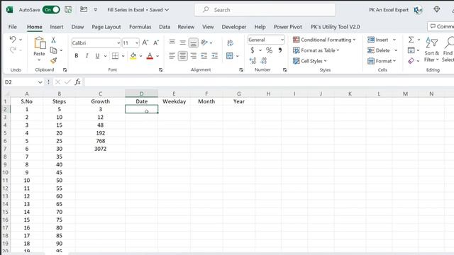 Fill Series in Microsoft Excel | Step-by-Step tutorial смотреть онлайн