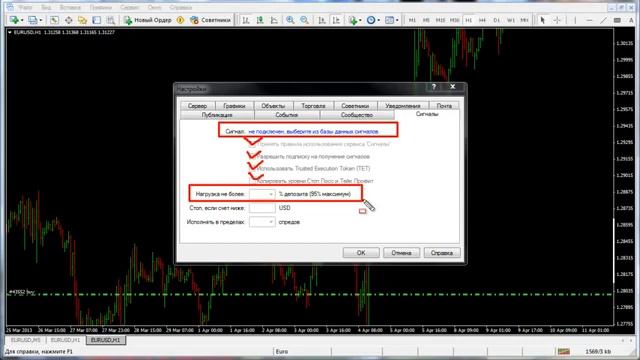MetaTrader 4 Настройка терминала Сигналы смотреть онлайн