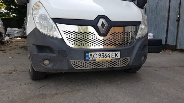 Хром накладка на решетку радиатора (Верх+низ) для Renault Master ІІІ (2014-2019) смотреть онлайн