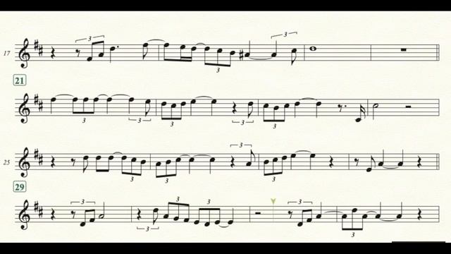 Michael Bublé - Have Yourself A Merry Little Christmas - Alto Saxophone Sheet Music (in D Key)
