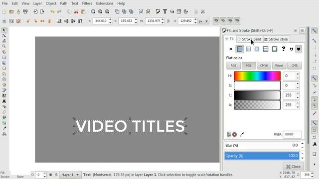 Make Video Titles in Inkscape: Easy Tutorial смотреть онлайн