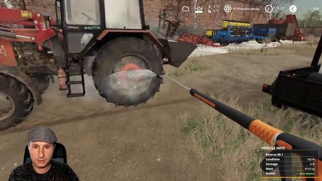 ФЕРМА БАНКРОТ - первый рабочий день // Новотроицкий с сезонами # 1 // Farming simulator 19 смотреть онлайн