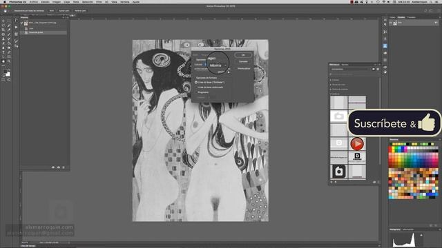 Photoshop: Convertir imagen a escala de grises - InDesign: Reemplazar imágenes y colores de textos смотреть онлайн
