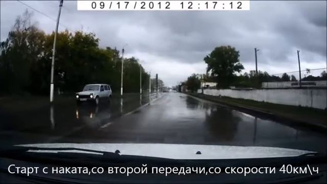 Priora [468] разгон с 40 до 150км\ч смотреть онлайн