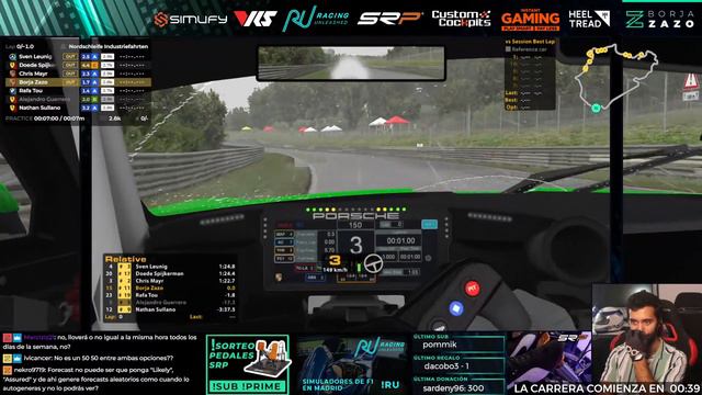 👉Sigue LLOVIENDO en iRACING !evento 🎁!SORTEO MIS PEDALES SRP para !sub смотреть онлайн