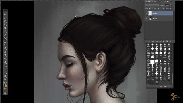 How To Paint Painterly Brush Strokes In Photoshop #DigitalPainting смотреть онлайн