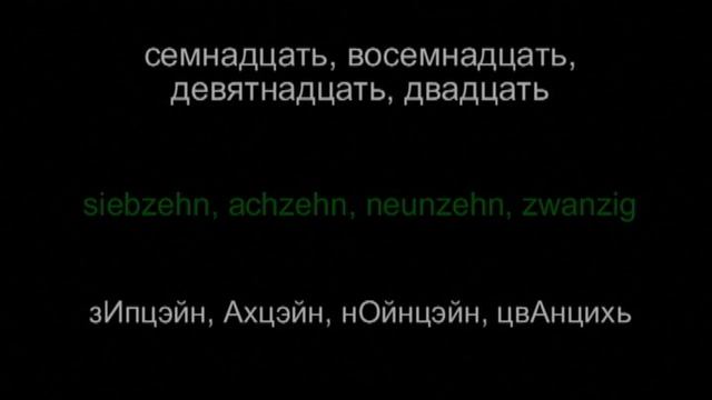 Немецкий язык Разговорник Урок 3 из 18 Числа смотреть онлайн