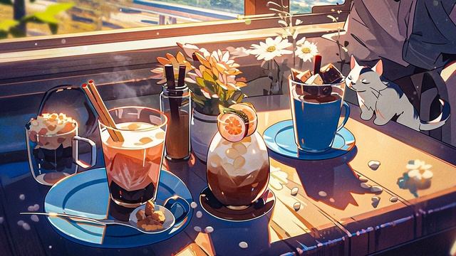 ?Lofi Cat Chill ? Relaxing Lofi Music with a Cup of Milk Tea and Kittens смотреть онлайн