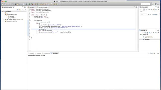 Using Sqlite in Java (Simple Example) смотреть онлайн