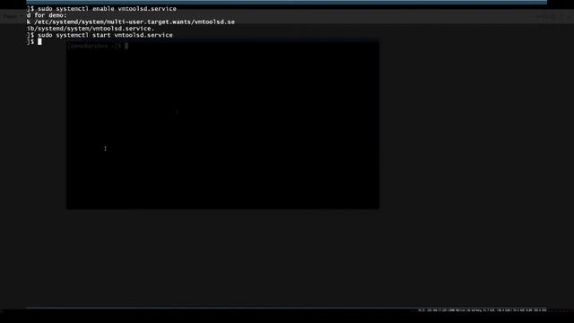 Arch Linux Open Vm Tools in VMware, vmwgfx смотреть онлайн