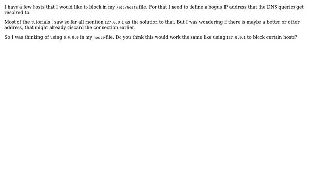 Better to block a host to 0.0.0.0 than to 127.0.0.1? (2 Solutions!!) смотреть онлайн