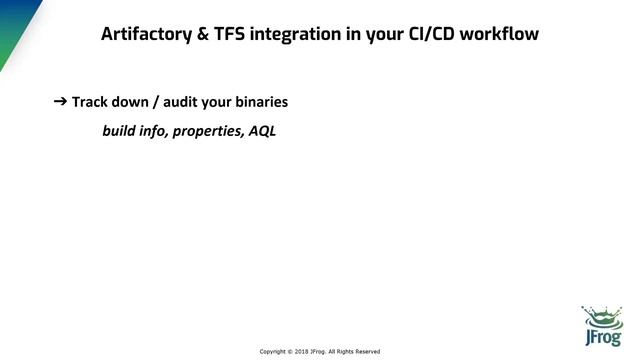 [Webinar] Binary Repository Management with JFrog Artifactory and TFS смотреть онлайн