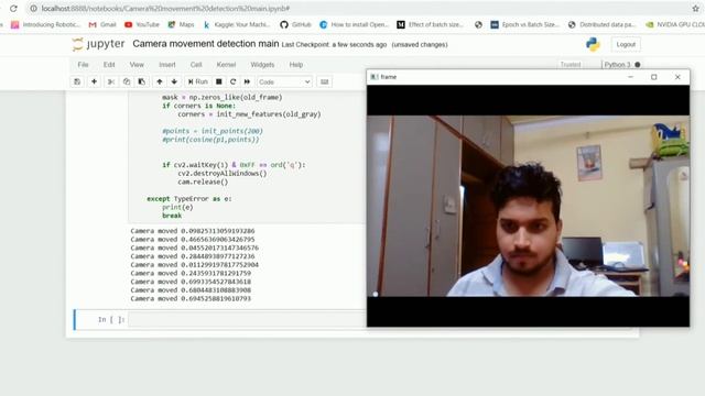 Detecting the camera movement with Python and OpenCV смотреть онлайн