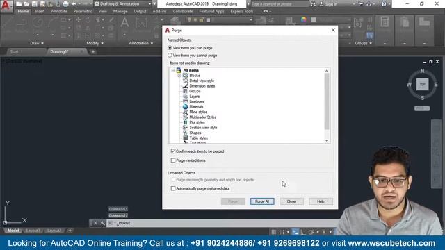 How to Use Purge Tool in AutoCAD | Using Purge Command in AutoCAD Tutorial смотреть онлайн
