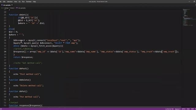 REST API GET method practical Implementation Using PHP Part :- 1 in Hindi Explanation смотреть онлайн