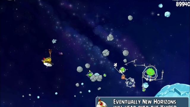 Angry Birds Space - Solar System. Level S-24 New Horizons. 3 stars смотреть онлайн