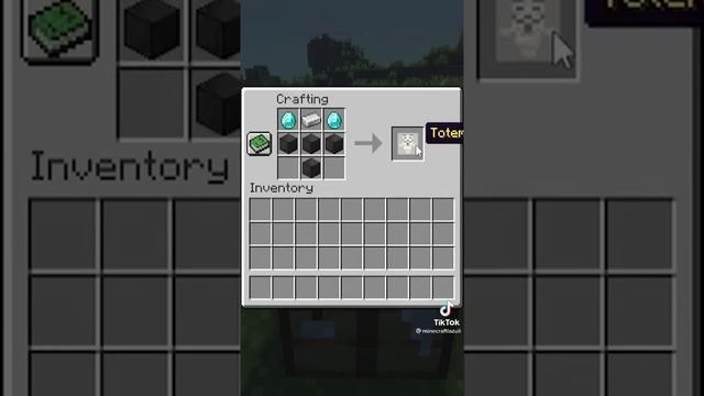 Как скрафтить тотем в Майнкрафт#shorts #Minecraft #fyr #Майнкрафт #amongus #амонгас #приколы #мемы