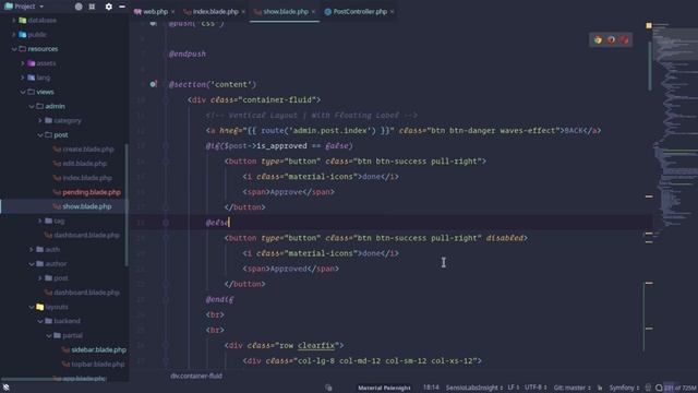 Blog System in Laravel Part:18 Author Post Approve смотреть онлайн
