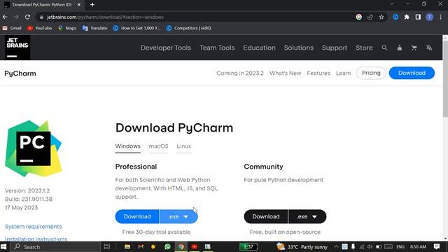 How to download pycharm cummunity eddition 2023.1.2 latest version 2023-24 #techexcellence смотреть онлайн